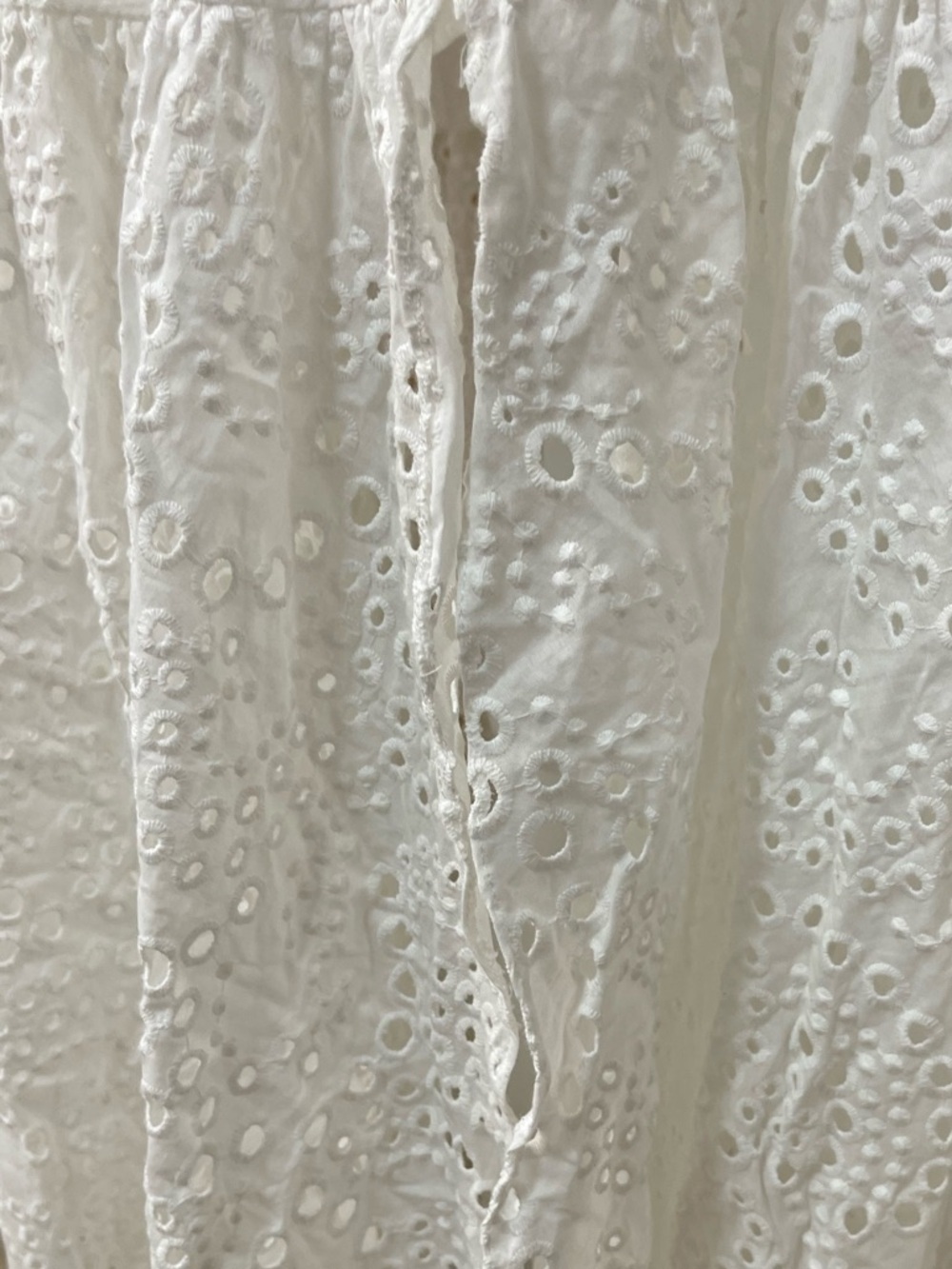 Zara Openwork Embroidered Midi Dress White - Picture 6 of 16